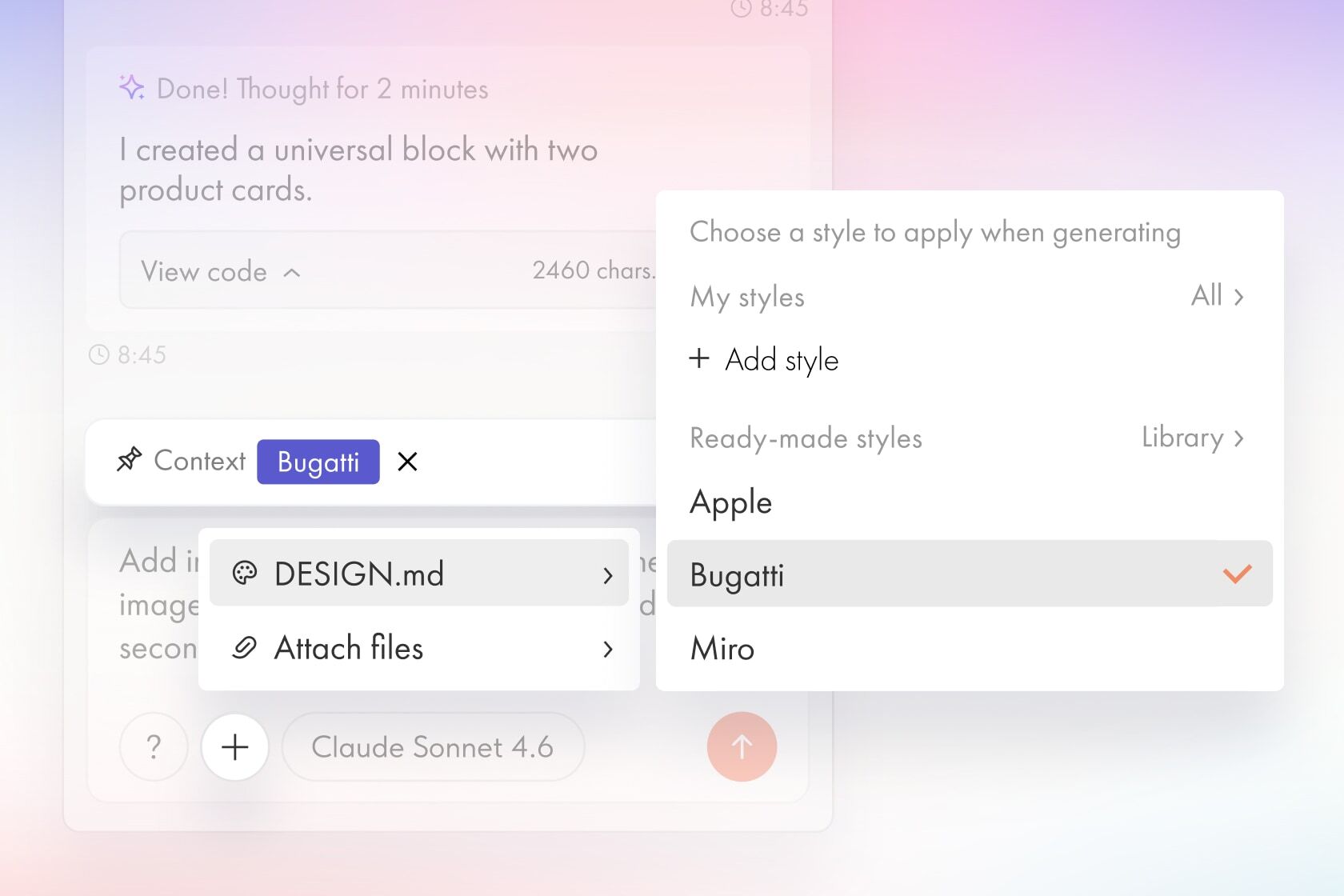 DESIGN.md — A Consistent Design System for AI