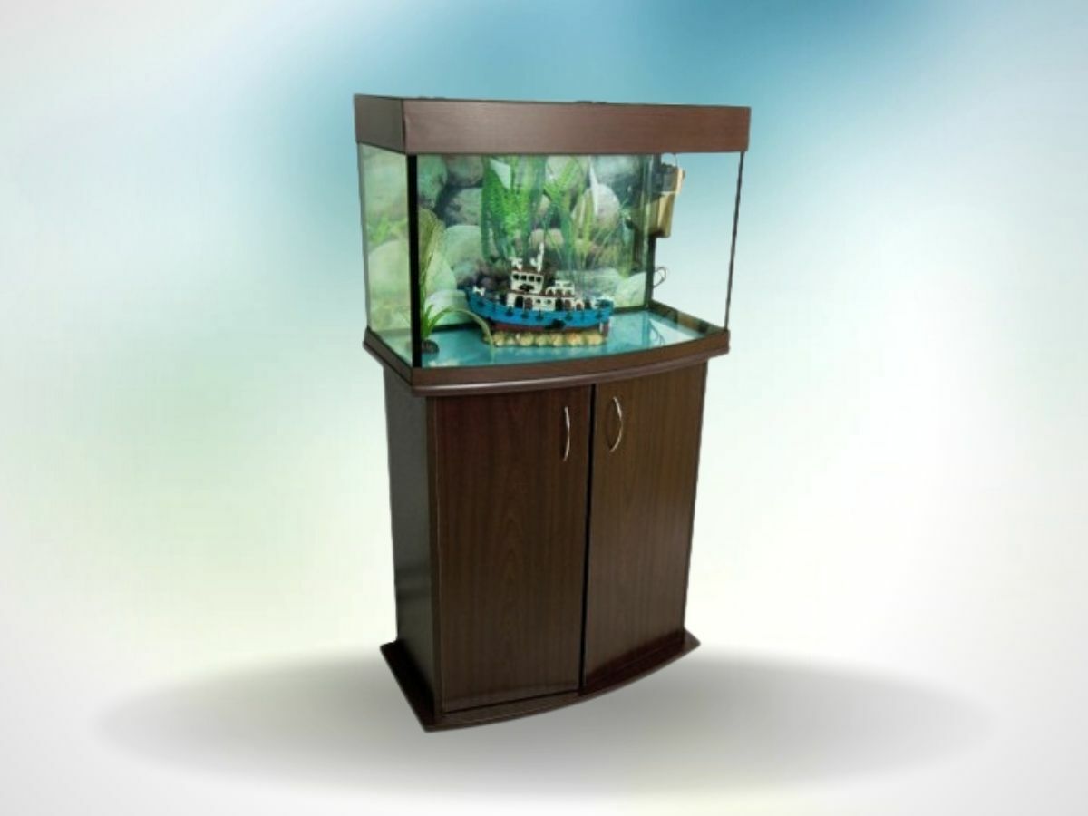 аквариум 220 литров с тумбой