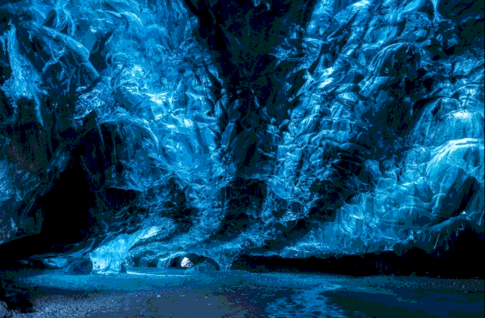 Исландия пляж Ледяная пещера