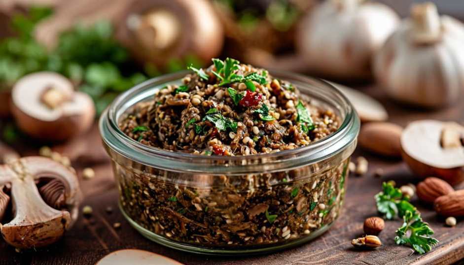 Грибная икра из шампиньонов через мясорубку