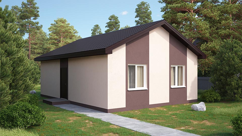 Дом на 65 м2 в коттеджном посёлке Рядом