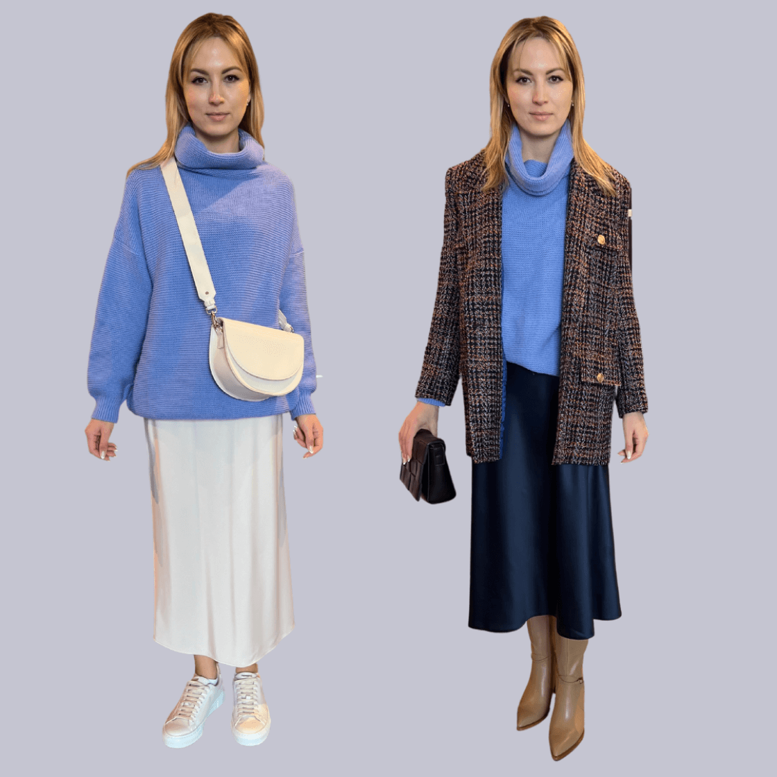 Молодая девушка в стильной одежде