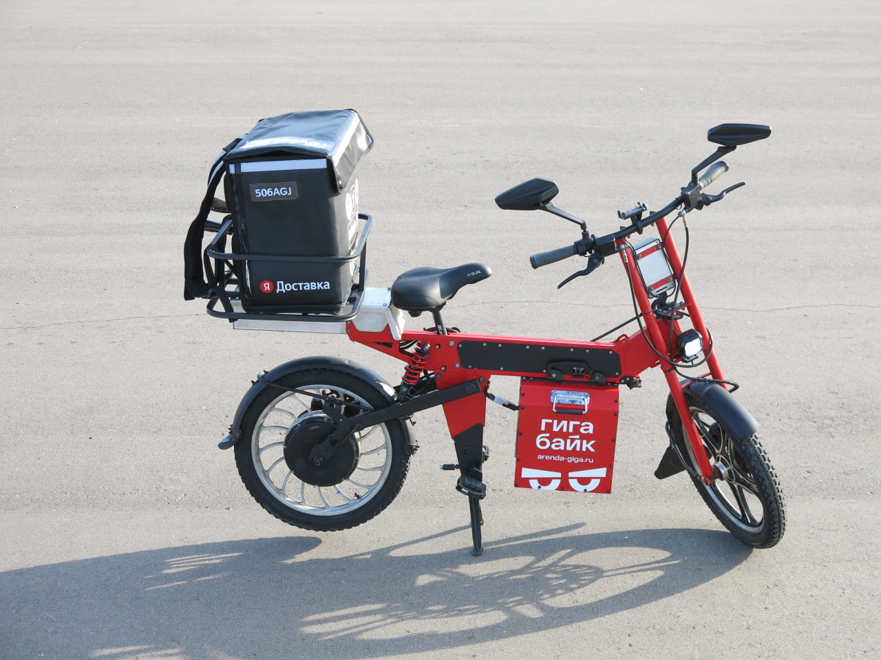Аренда электровелосипедов для курьеров с зимней акб на 120 км