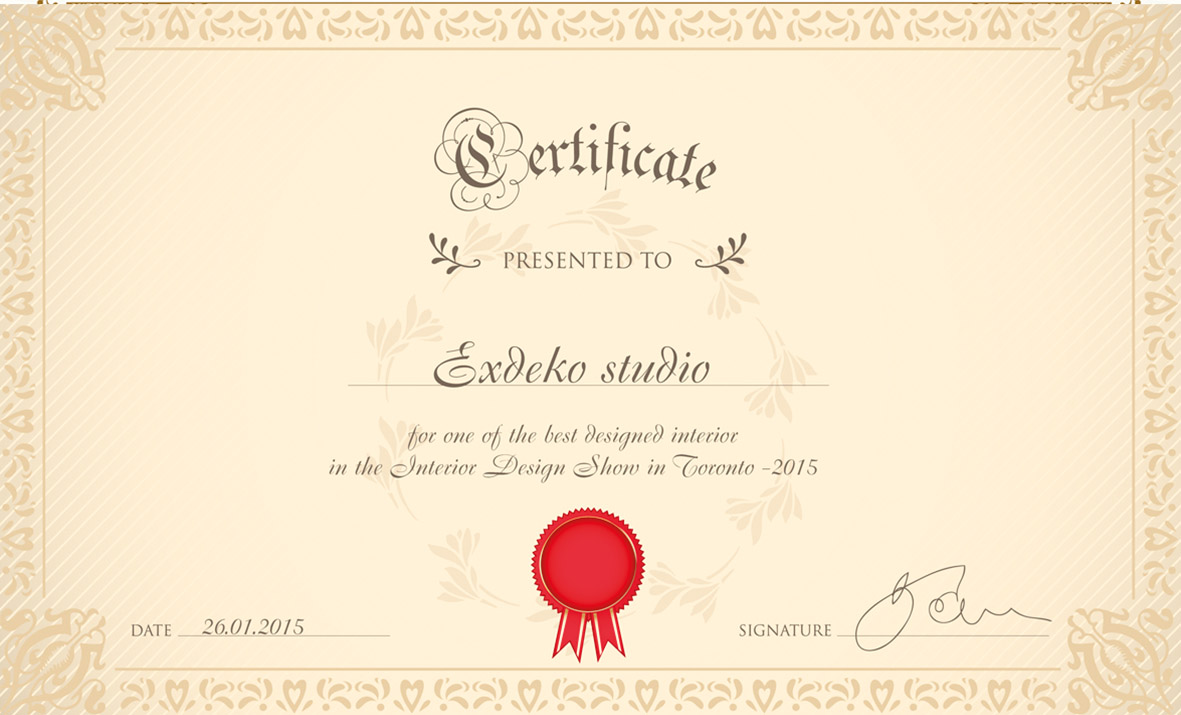 сертификат exdeko