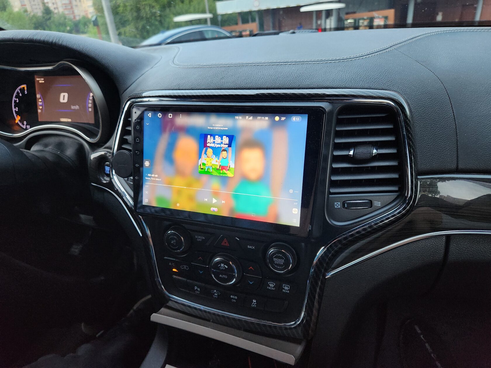 установка Android магнитолы автозвук jeep grand cherokee wk2