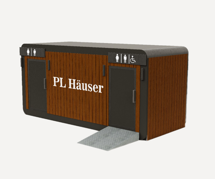 Автономные уличные туалетные модули для парка