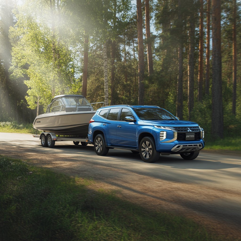 Двухосный лодочный прицеп