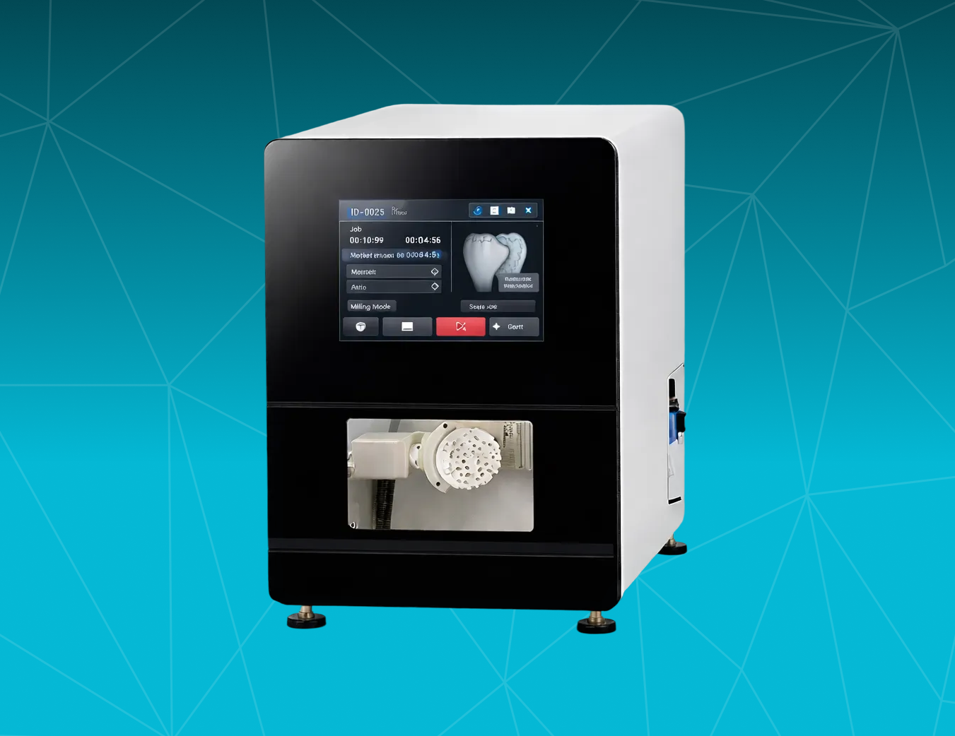 Фрезеровка циркония в зуботехнической лаборатории Opradent