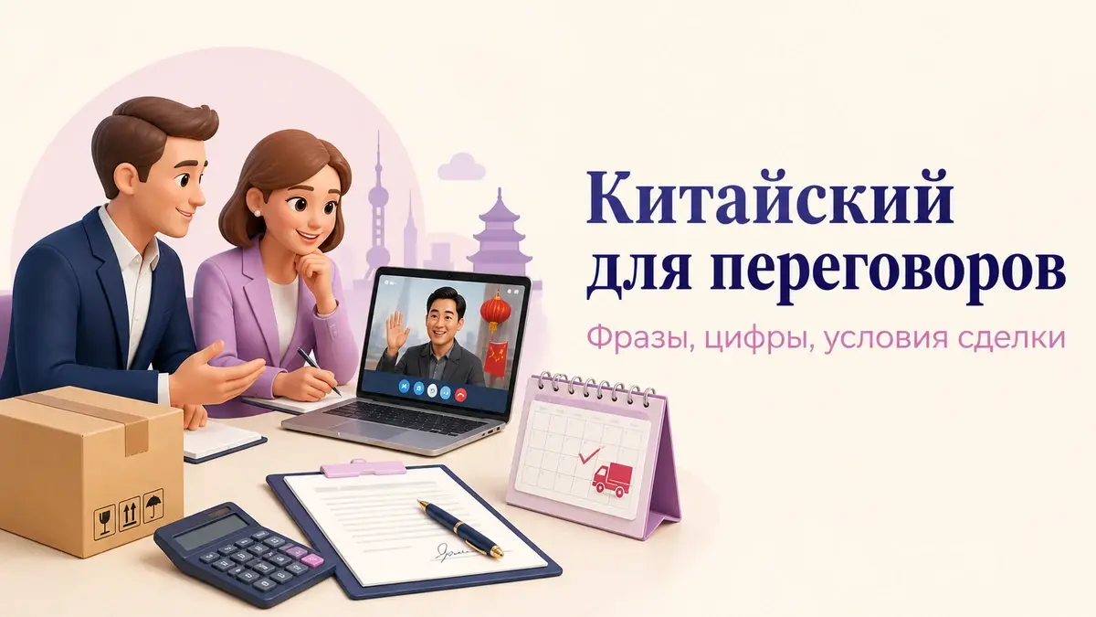 Иллюстрация к статье: Китайский для переговоров с поставщиками: фразы, цифры и условия сделки