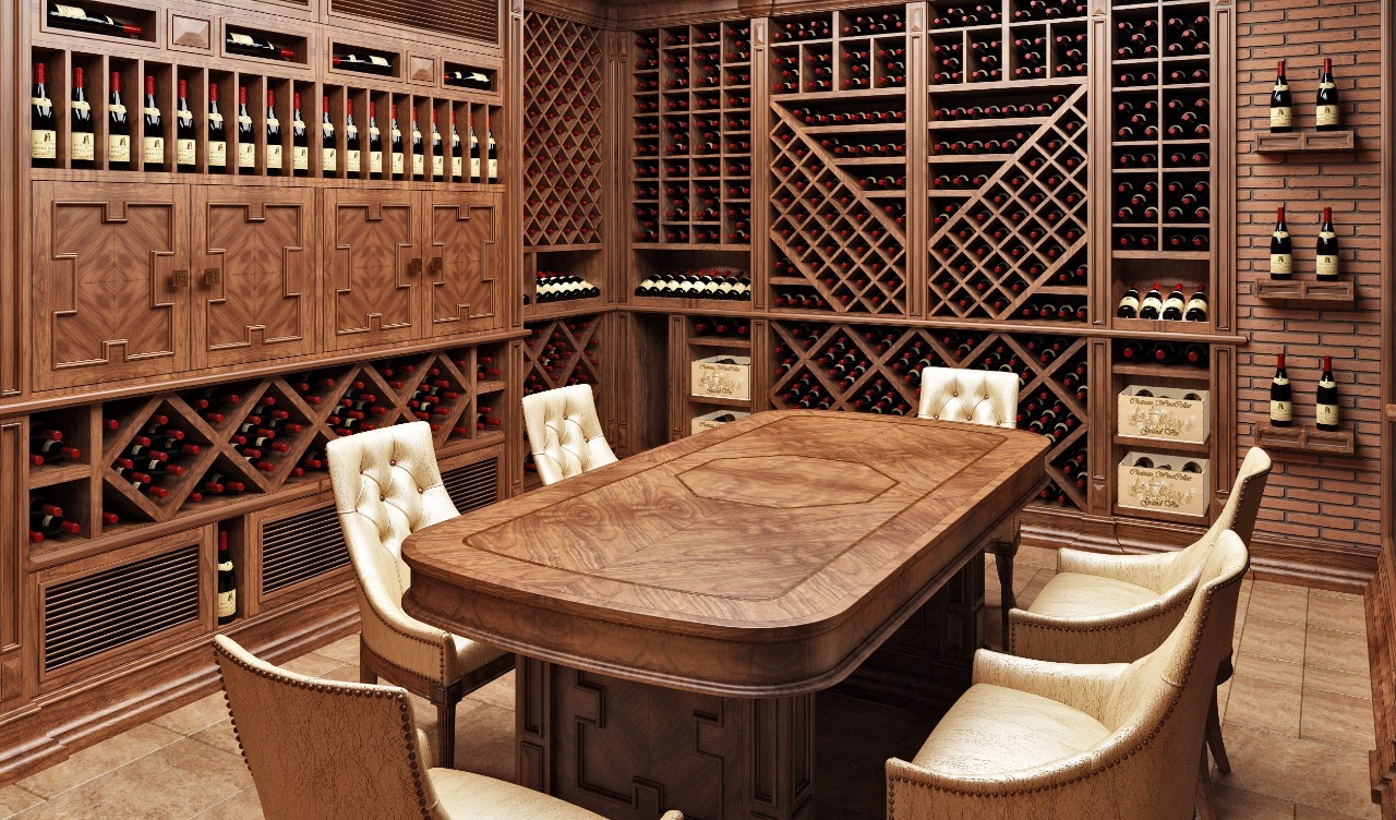 Дегустационная комната из дерева