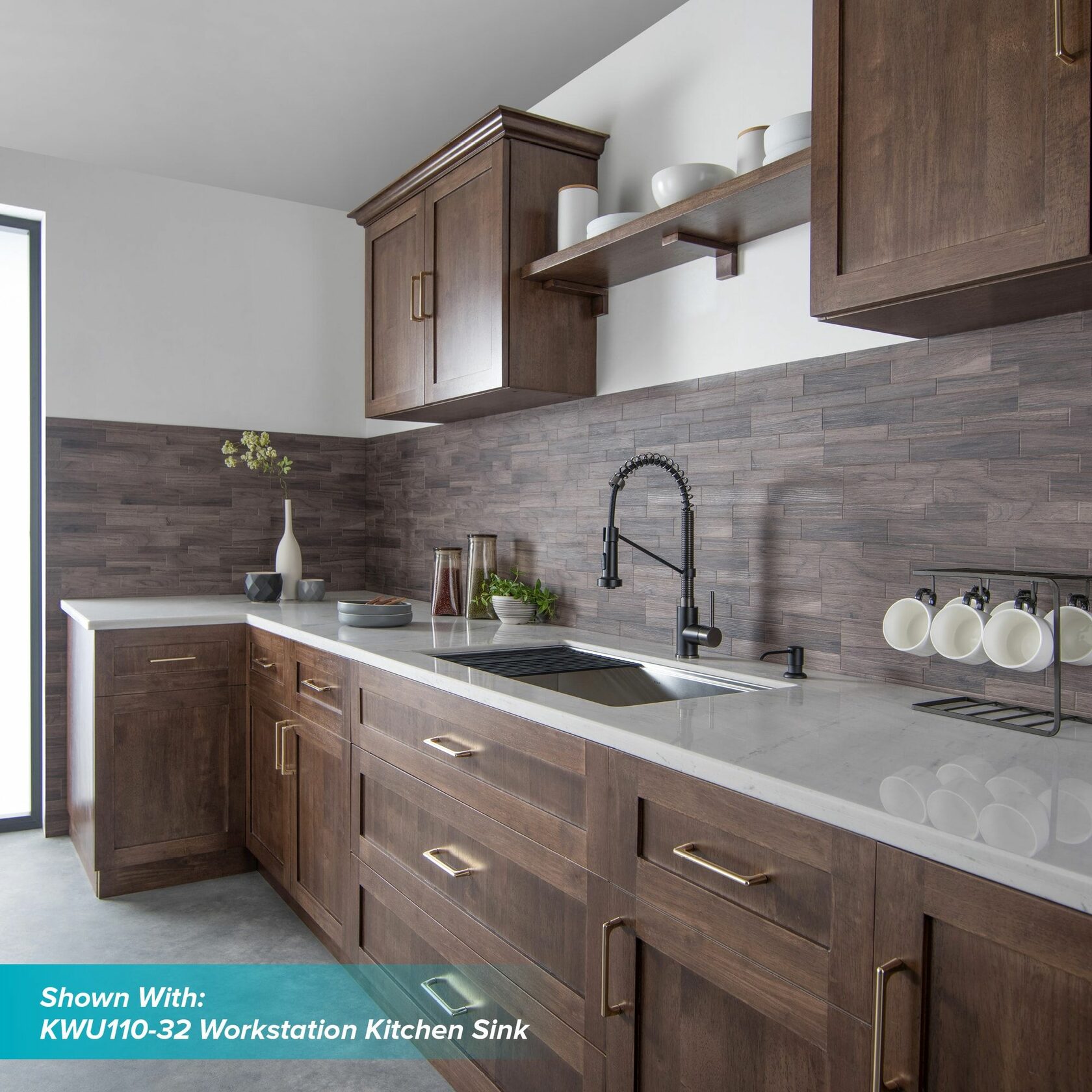 Кухонний змішувач Kraus KPF-1610MBSB - изображение 8