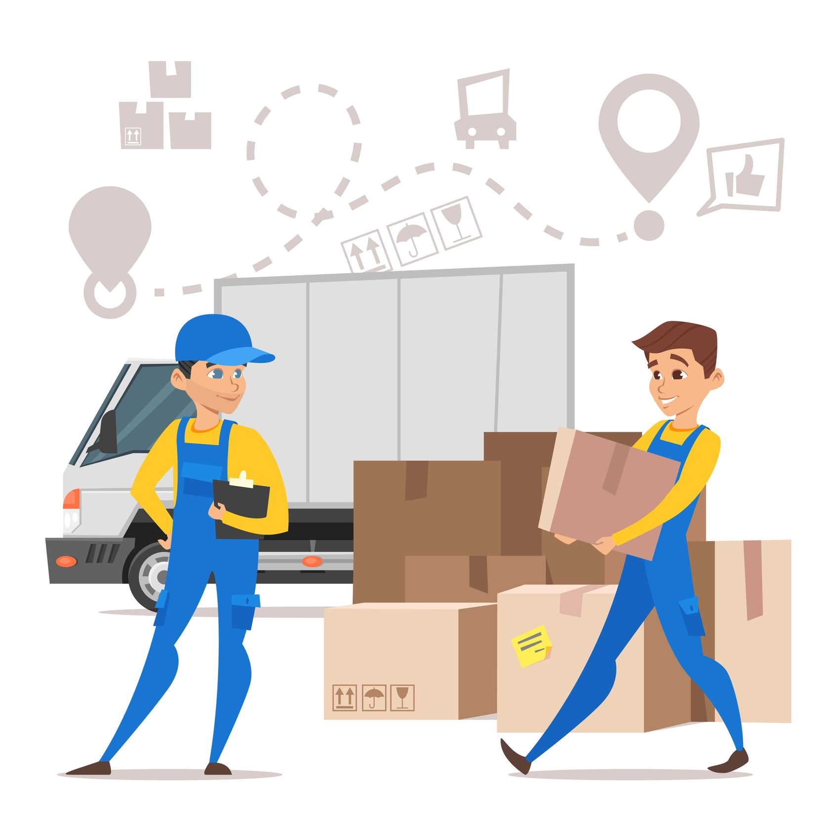 грузчики машина