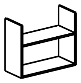 Полка навесная, БЮДЖЕТ, арт. 1349
