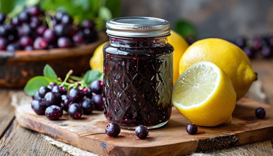 Варенье из черноплодной рябины с лимоном