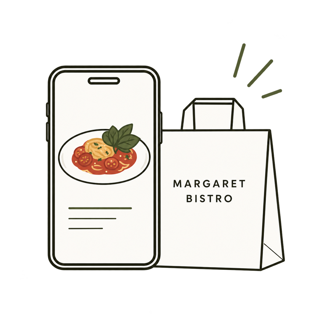 Photo menu and delivery