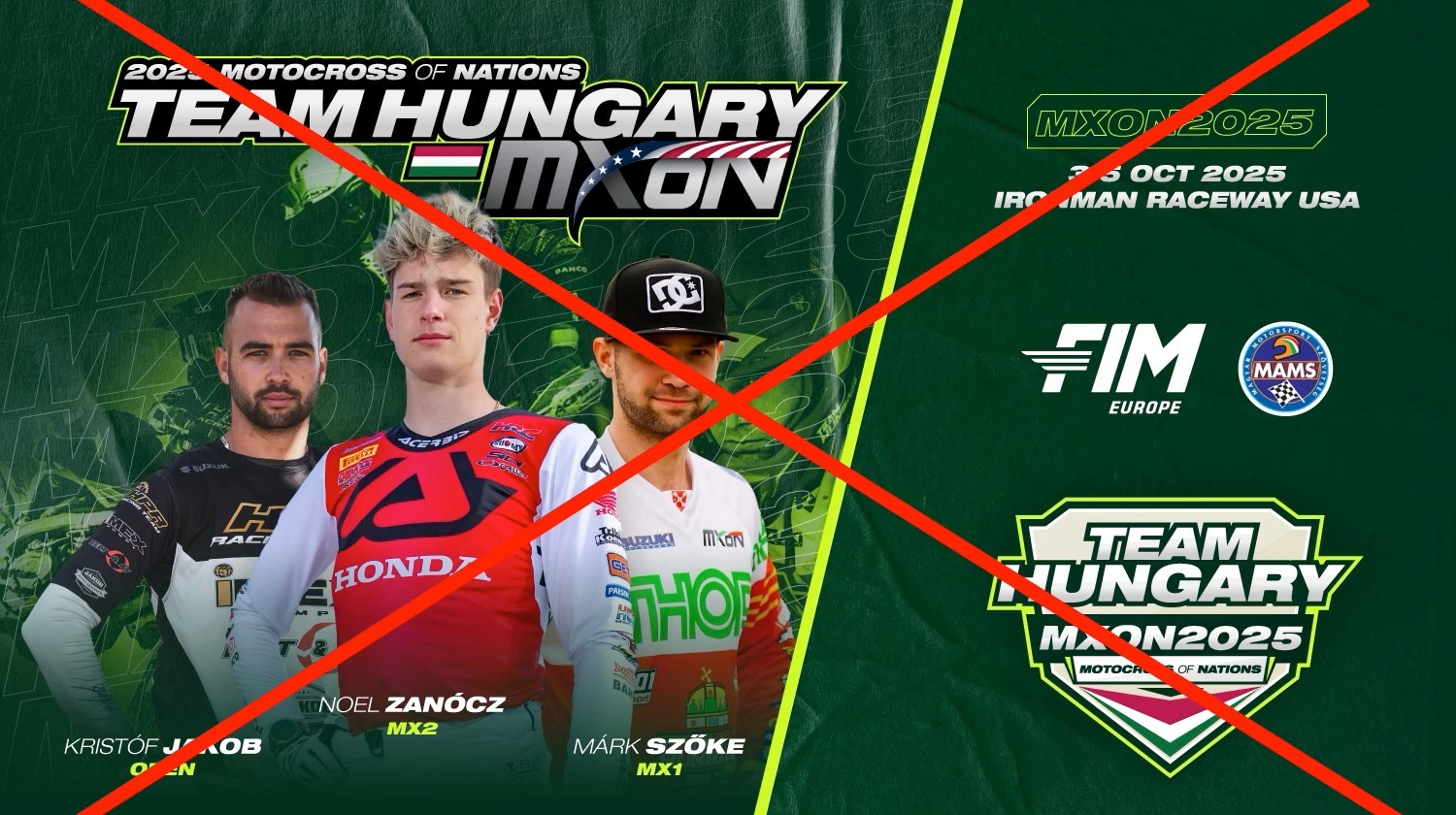 Мотокросс Наций 2025: Венгрия отказалась от участия