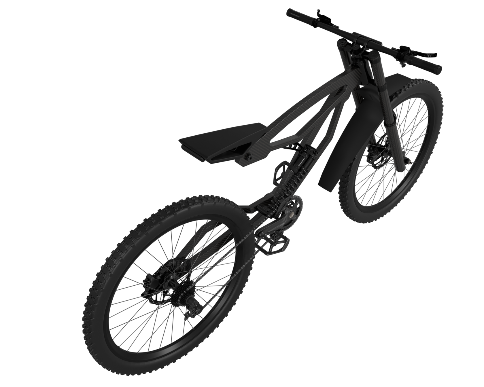 Велобайк монорама сзади