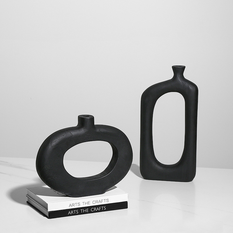 деревянные вазы для интерьера