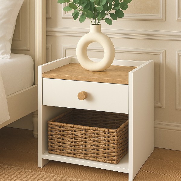Тумба прикроватная белая