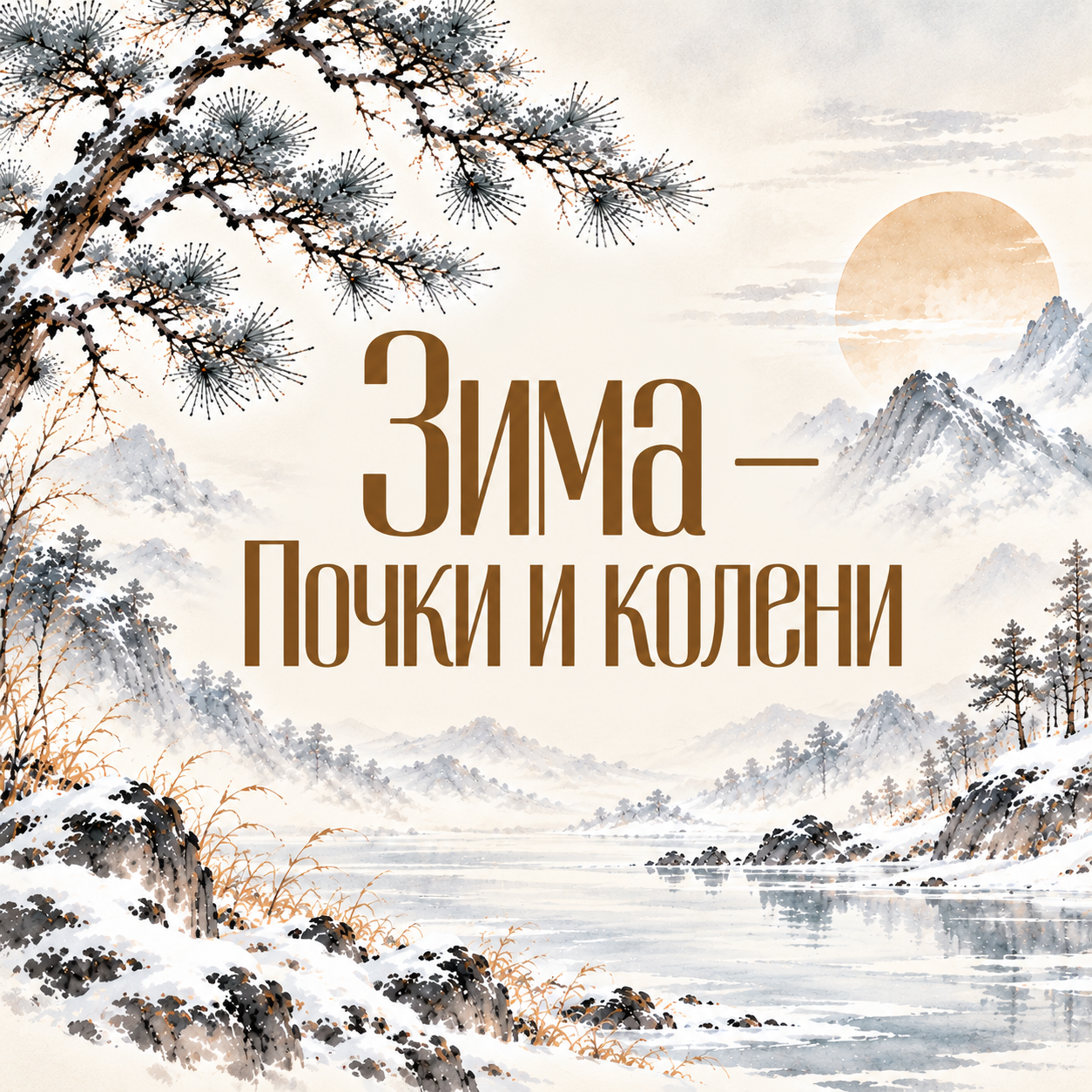 Зима — почки и колени