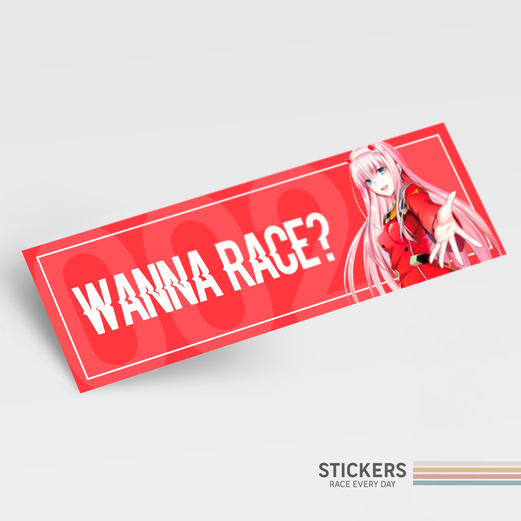 Sticker 002 Wanna Race?