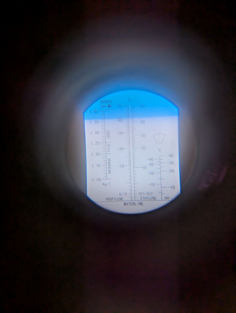 Контроль плотности антифриза Ford