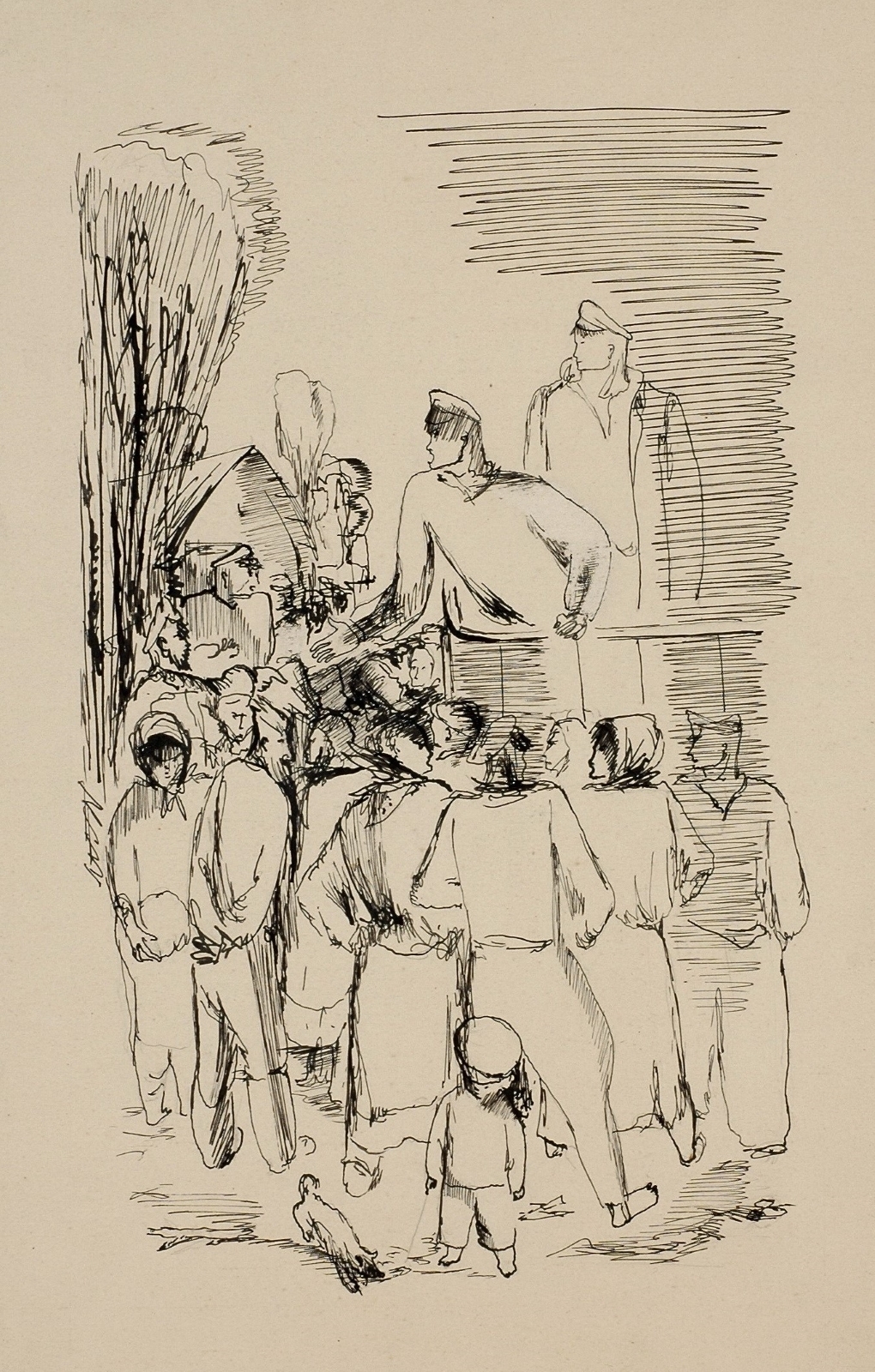 Митинг. Иллюстрация. 1934