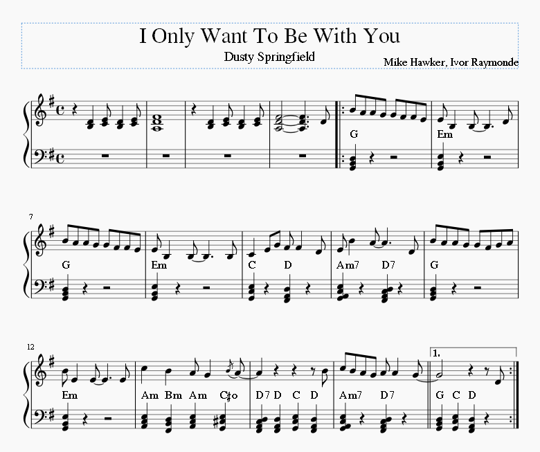 I Only Want To Be With You