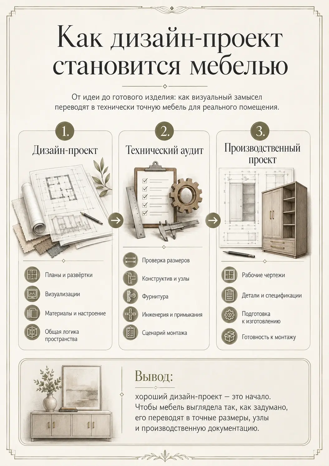 Как дизайн-проект становится мебелью