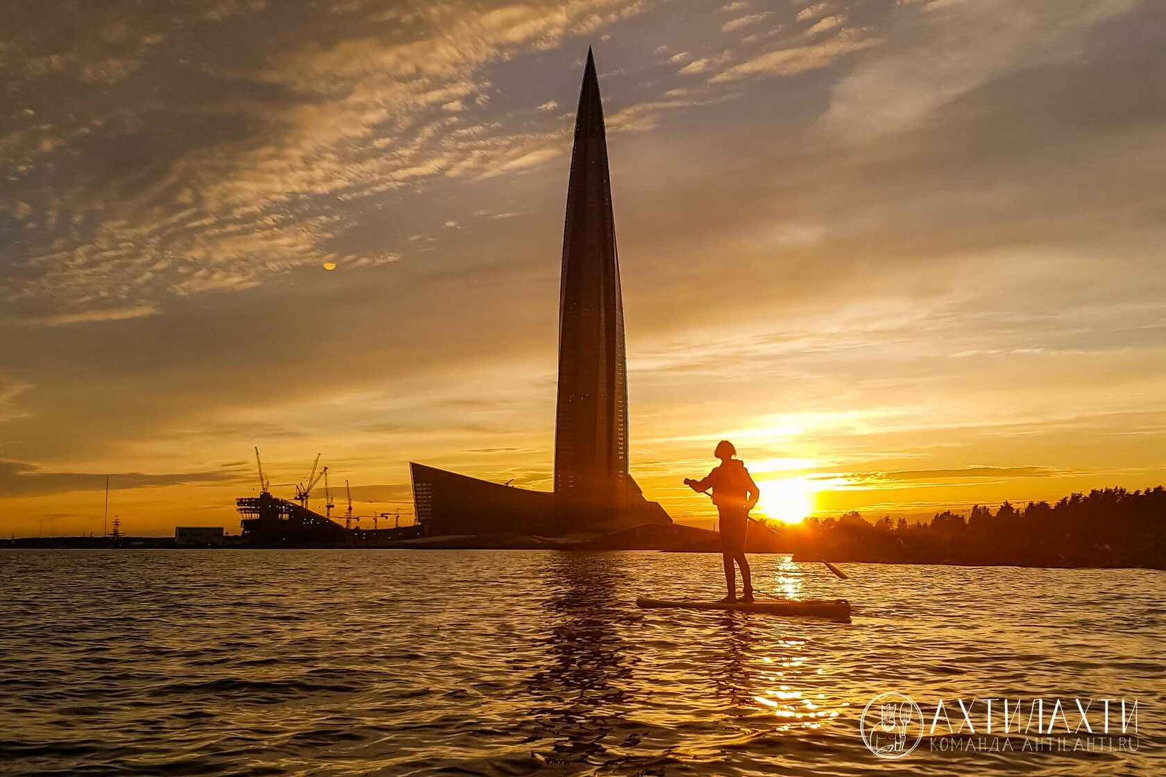 SUP прогулка в СПб маршрут Лахтинский разлив (Лахта)