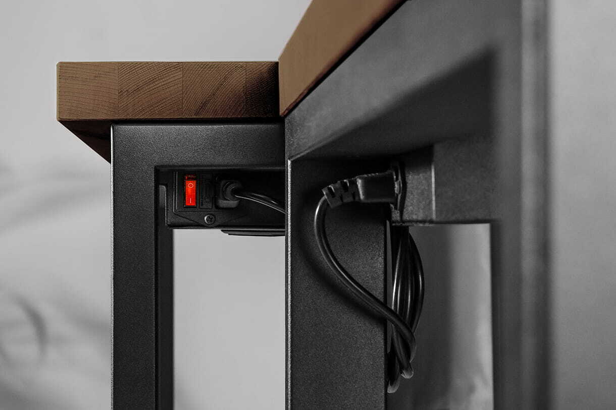 Скрытый кабельный отсек под столешницей HITECHWOOD Workstation