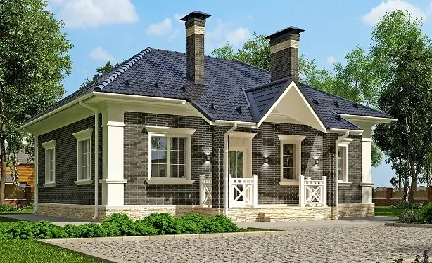 Проект оптимального одноэтажного дома (B-80): изображение 3