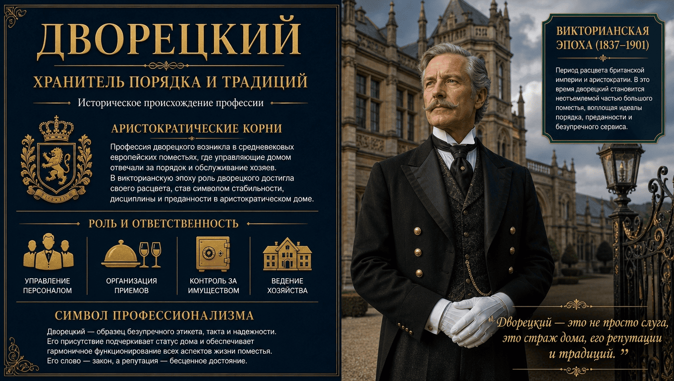 Услуги дворецкого - кто такой дворецкий и чем занимается