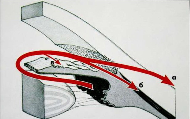 Схема оттока внутриглазной жидкости