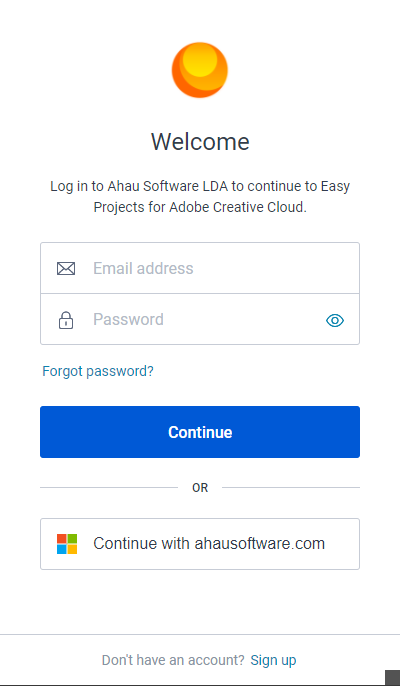 Sign Into Program Getting Started