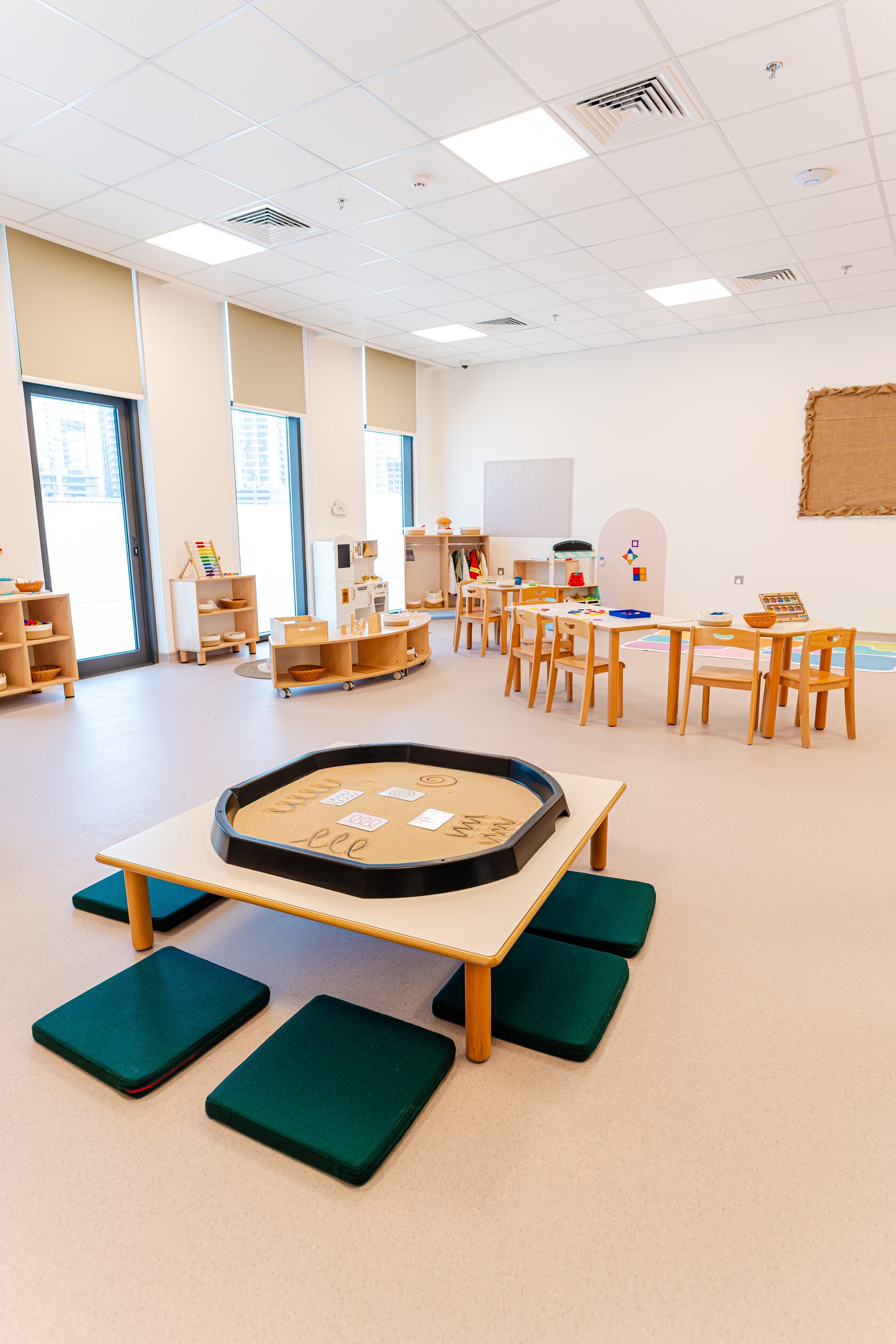 Warm and calming nursery classroom environment at Paddington Park Dubai