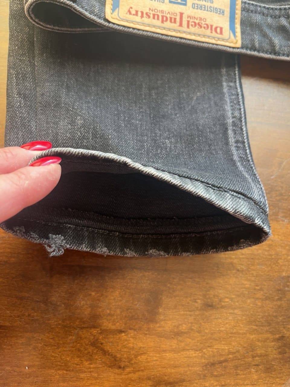 ремонт джинсов низ штанин