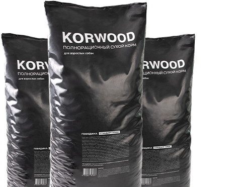 Полнорационный сухой корм торговой марки «KORWOOD»
