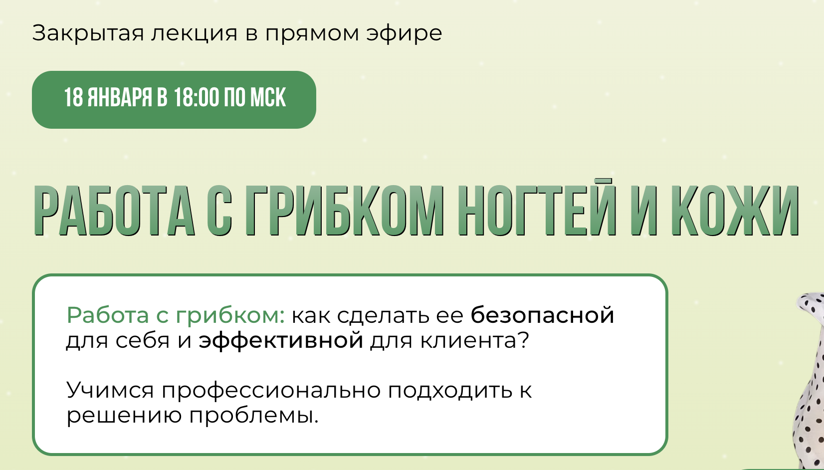 Работа с грибком ногтей и кожи