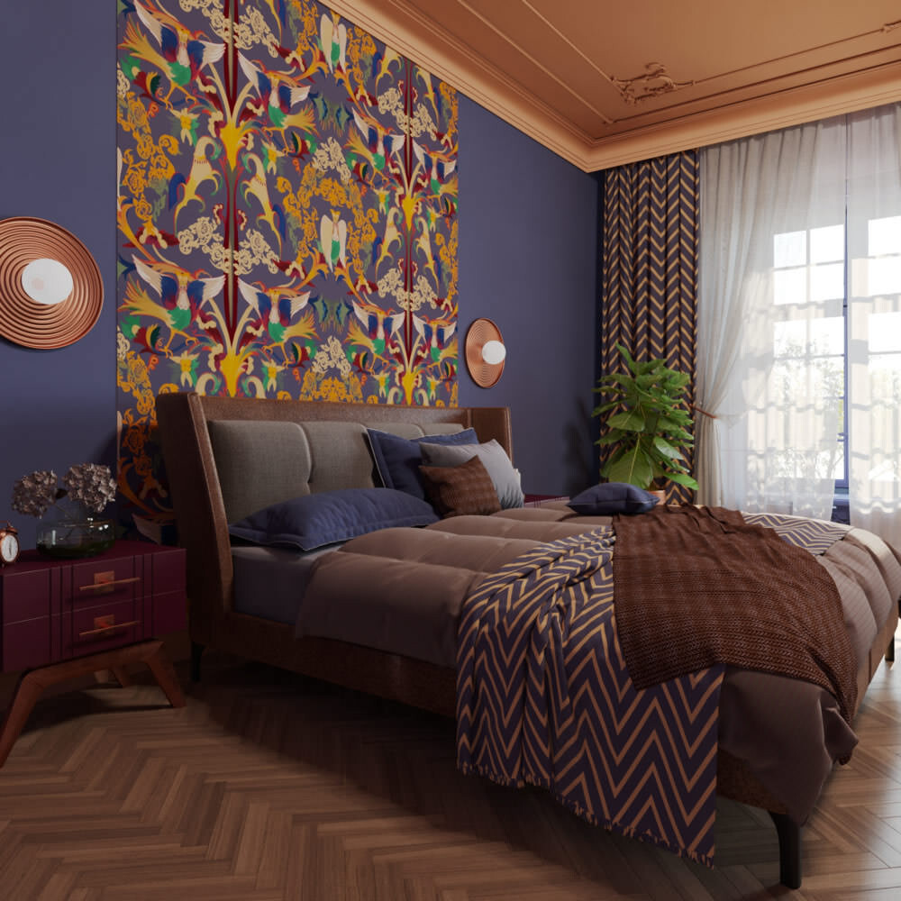 Купить обои в спальню в Минске