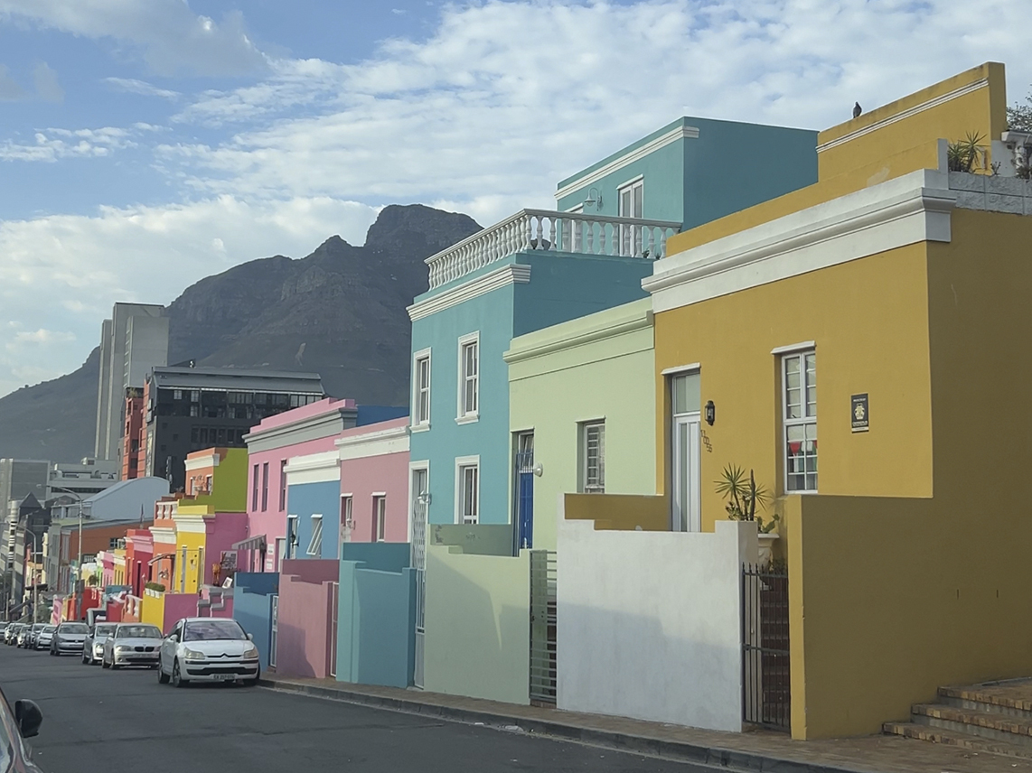 Бо-каап цветные домики в Кейптауне 