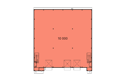 Схема комплексного складского решения 10 000 м²