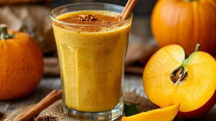 Смузи из тыквы с яблоком и корицей