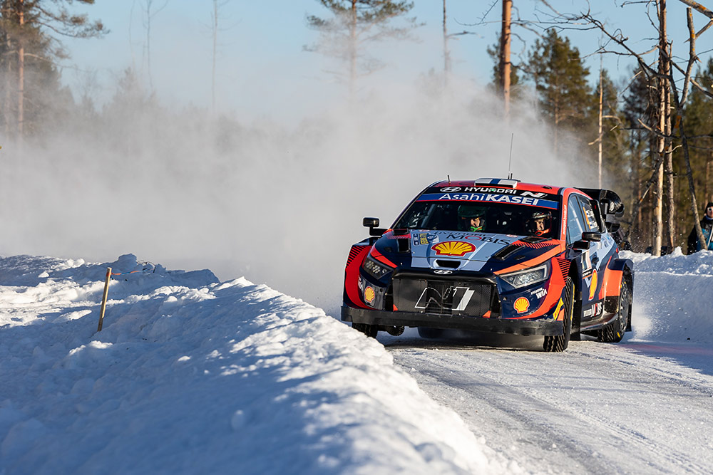 Эсапекка Лаппи и Янне Ферм, Hyundai i20 N Rally1 (ALZ WR 909), ралли Швеция 2023/Фото: Hyundai Motorsport