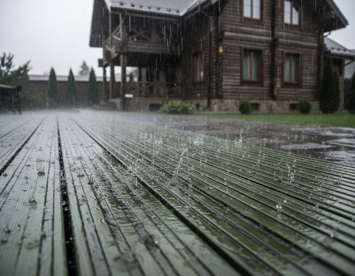 Трапециевидный профиль террасной доски - эффект самоочищения