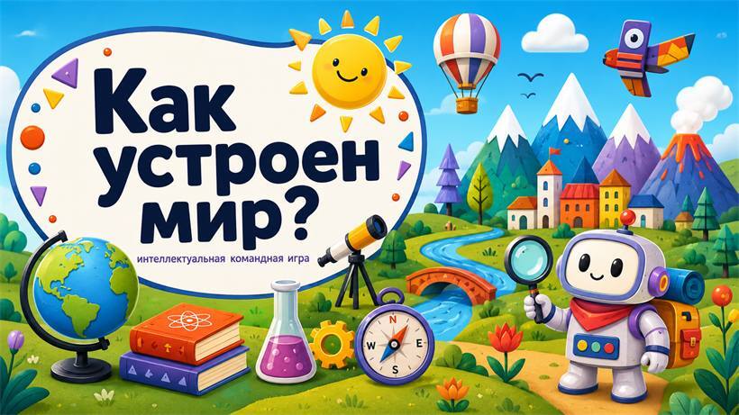 Первый слайд игры Как устроен мир