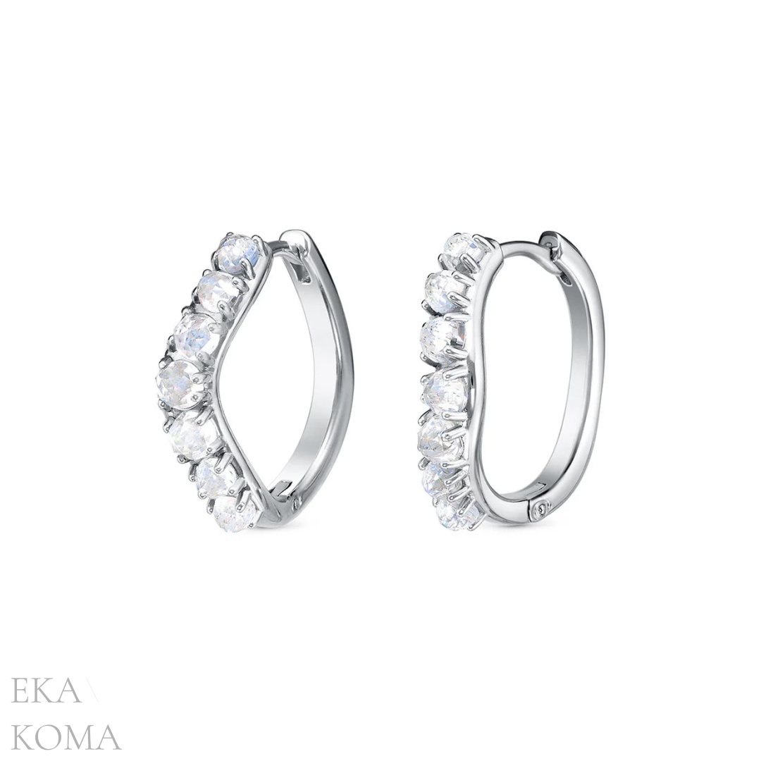 Серьги «Сверкающая волна» ЕКА КОМА