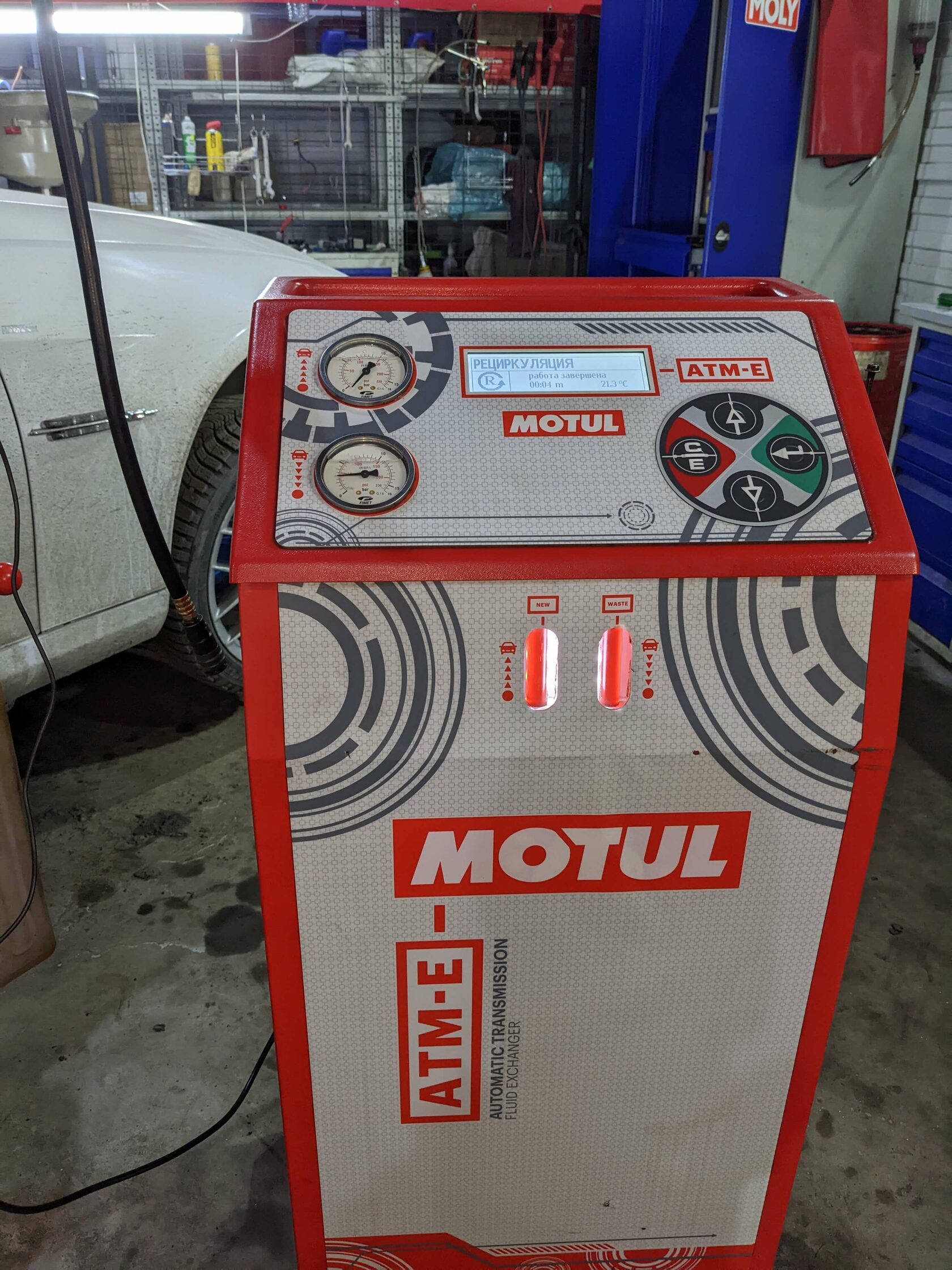 Результат обслуживания АКПП в Motul Team