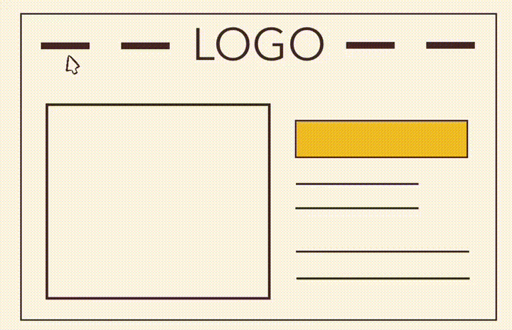 GIF многостраничник, наглядно показывает как выглядит сайт с более чем 3-мя страницами