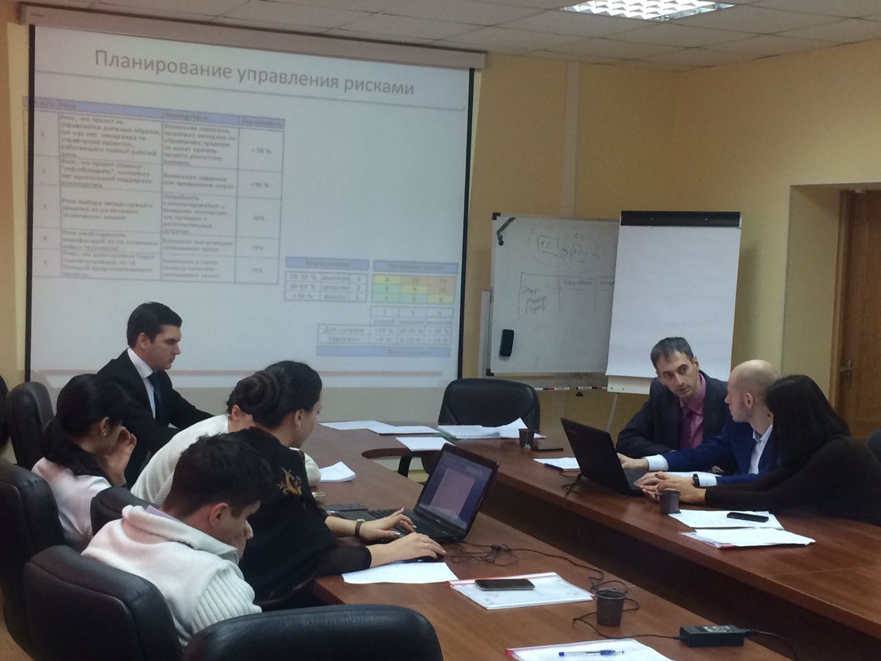 переговоры в офисе. гусев управленческая платформа. сотрудники проектного офиса. тренинг по маркетингу. проектная команда.